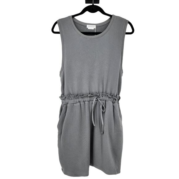 Lovers + Friends Arielle Sleeveless Fleece Mini Dress in Purple Grey Size Small - Picture 2 of 5